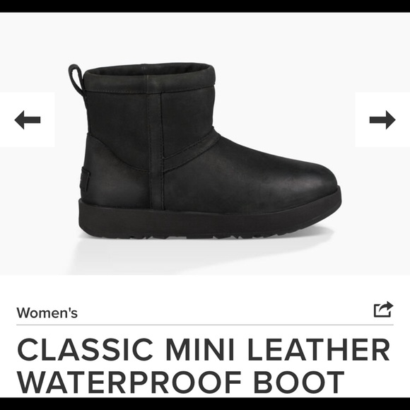 ugg classic mini leather waterproof boot